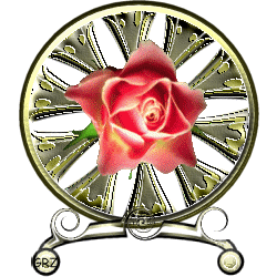 une rose écarter et scintillante